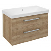 Sapho THEIA Umývadlová skrinka 75,6x50x44,2cm, 2x zásuvka, dub Alabama, TH080-2222 Sapho THEIA Umývadlová skrinka 75,6x50x44,2cm, 2x zásuvka, dub Alabama, TH080-2222