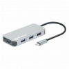 Manhattan 130615 dokovací stanice/replikátor portů Kabel USB 3.2 Gen 1 (3.1 Gen 1) Type-C Hliník Manhattan 130615 dokovací stanice/replikátor portů Kabel USB 3.2 Gen 1 (3.1 Gen 1) Type-C Hliník