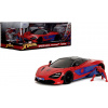 Jada Toys model McLaren 720S Spider-Man die-cast s figúrkou 1:24 Jada Toys model McLaren 720S Spider-Man die-cast s figúrkou 1:24