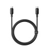 Baseus Rychlonabíjecí kabel Silky USB-C/USB-C 1m 100W černý 6932172668815 Baseus Rychlonabíjecí kabel Silky USB-C/USB-C 1m 100W černý 6932172668815