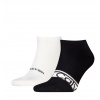 CALVIN KLEIN - pánske ponožky 2PACK Logo stripe členkové čierne-UNI CALVIN KLEIN - pánske ponožky 2PACK Logo stripe členkové čierne-UNI
