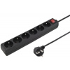 PremiumCord Prodlužovací přívod 230V 3m 6 zásuvek + vypínač, černý ppa6k-03bk PremiumCord Prodlužovací přívod 230V 3m 6 zásuvek + vypínač, černý ppa6k-03bk