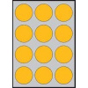 Etikety kruhové farebné priemer 60 mm APLI A4 20 hárkov fluo oranžové Etikety kruhové farebné priemer 60 mm APLI A4 20 hárkov fluo oranžové