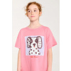 Detské bavlnené tričko Bobo Choses Van Dog T-shirt 126AC158 ružová 99/110 Detské bavlnené tričko Bobo Choses Van Dog T-shirt 126AC158 ružová 99/110