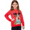 Detský sveter - Vianočný sveter 128 biely, hnedý, čierny, červený (Vianočný sveter sob nos 3d Śnieëka 7/8 rokov) Detský sveter - Vianočný sveter 128 biely, hnedý, čierny, červený (Vianočný sveter sob nos 3d Śnieëka 7/8 rokov)
