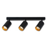 Nástenné svietidlo GU10 LED Eris Gold pohyblivé x3 čierne Nástenné svietidlo GU10 LED Eris Gold pohyblivé x3 čierne