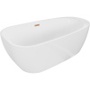 Mexen Giada voľne stojaca vaňa 170 x 90 cm, biely lesk, medený prepad - 52741709000-65 Mexen Giada voľne stojaca vaňa 170 x 90 cm, biely lesk, medený prepad - 52741709000-65