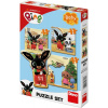 DINO Baby puzzle 12 dílků Bing a kamarádi 18x18cm skládačka 3v1 velké dílky DINO Baby puzzle 12 dílků Bing a kamarádi 18x18cm skládačka 3v1 velké dílky