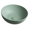 SAPHO FORMIGO Ø39cm umývadlo na dosku okrúhle, bez prepadu, betón, zelená, FG323 SAPHO FORMIGO Ø39cm umývadlo na dosku okrúhle, bez prepadu, betón, zelená, FG323