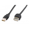 Digitus AK-300200-018-S USB prodlužovací A-A, 2xstíněný 1,8m, černý Digitus AK-300200-018-S USB prodlužovací A-A, 2xstíněný 1,8m, černý