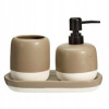 Bathroom Solutions Dávkovač mýdla a kelímek na zubní kartáček THE PASTELS na keramickém stojanu Bathroom Solutions Dávkovač mýdla a kelímek na zubní kartáček THE PASTELS na keramickém stojanu