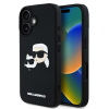 Karl Lagerfeld 3D Rubber Double Heads zadný kryt pre iPhone 16 Black Karl Lagerfeld 3D Rubber Double Heads zadný kryt pre iPhone 16 Black