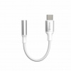 Audio adaptér Swissten USB-C - 3,5 mm aux 0,15 m biely Audio adaptér Swissten USB-C - 3,5 mm aux 0,15 m biely