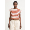 United Colors of Benetton top dámsky bavlnený s elastanom 39VWD10D2 hnedá S United Colors of Benetton top dámsky bavlnený s elastanom 39VWD10D2 hnedá S