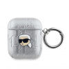 Karl Lagerfeld Embossed Head puzdro AirPods 1/2 Silver KLA2PGKIPS Karl Lagerfeld Embossed Head puzdro AirPods 1/2 Silver KLA2PGKIPS
