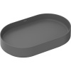 HANSGROHE Xuniva Evo U elipsovitá umývadlová misa bez otvoru, bez prepadu, 650 x 400 mm, bridlicová matná sivá, 60325760 HANSGROHE Xuniva Evo U elipsovitá umývadlová misa bez otvoru, bez prepadu, 650 x 400 mm, bridlicová matná sivá, 60325760