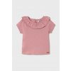 Detské bavlnené tričko Mayoral 1045.4F.Baby.PPYA ružová 80 Detské bavlnené tričko Mayoral 1045.4F.Baby.PPYA ružová 80