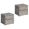 Nočný stolík, 2ks, dub welington, TOGOS Nočný stolík, 2ks, dub welington, TOGOS