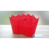 Don-plast Obal na kvetináče Trojka s čipkou 24cm, červený Don-plast Obal na kvetináče Trojka s čipkou 24cm, červený