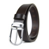 Luxusný kožený opasok NEW SILVER, šírka 3.3cm, Výroba na Slovensku - Tmavo hnedá Luxusný kožený opasok NEW SILVER, šírka 3.3cm, Výroba na Slovensku - Tmavo hnedá