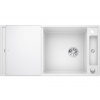 Granitový drez Blanco Axia III XL 6 S biely s excentrom + biela sklenená doska na krájanie Granitový drez Blanco Axia III XL 6 S biely s excentrom + biela sklenená doska na krájanie