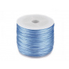Šnúra Ø1mm saténová návin 30m Variant: 26 modrá svetlá, Balenie: 1 ks Šnúra Ø1mm saténová návin 30m Variant: 26 modrá svetlá, Balenie: 1 ks