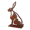 Dekorace RUST na podstavci, zajíc, kov, 19x8x28cm|Esschert Design Dekorace RUST na podstavci, zajíc, kov, 19x8x28cm|Esschert Design