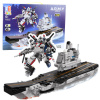 LEAN TOYS Stavebné kocky Loď Lietadlová loď Robot 2v1 737 dielikov. LEAN TOYS Stavebné kocky Loď Lietadlová loď Robot 2v1 737 dielikov.