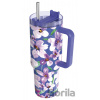 Nerezový termohrnček so slamkou Stream Flower Dusk 1200 ml - Quokka Nerezový termohrnček so slamkou Stream Flower Dusk 1200 ml - Quokka