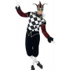 Smiffy's Adult Men's Gothic Venetian Harlequin Costume, Top, trousers and Collar, Carnival of the Damned, Halloween, Size M, 436 Smiffy's Adult Men's Gothic Venetian Harlequin Costume, Top, trousers and Collar, Carnival of the Damned, Halloween, Size M, 436