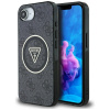 Guess IML Metal Glitter 4G Circle Triangle MagSafe iPhone 16e cierne puzdro Guess IML Metal Glitter 4G Circle Triangle MagSafe iPhone 16e cierne puzdro