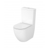 Cersanit Remo Oval, oválne kompaktné wc s WC sedadlom, vírivé splachovanie, biela lesklá, K3030-001 Cersanit Remo Oval, oválne kompaktné wc s WC sedadlom, vírivé splachovanie, biela lesklá, K3030-001
