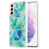 Gumený 3D kryt MARBLE na Samsung Galaxy S21 Plus 5G - Zelená Gumený 3D kryt MARBLE na Samsung Galaxy S21 Plus 5G - Zelená