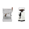 Ascaso Steel DUO PID PLUS, Inox&Wood + Eureka Mignon Silenzio 55, CR white Ascaso Steel DUO PID PLUS, Inox&Wood + Eureka Mignon Silenzio 55, CR white