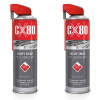 CX80 DUOSPRAY Suché teflónové mazivo na reťaze, zámky a vodiace lišty 500ml x2 CX80 DUOSPRAY Suché teflónové mazivo na reťaze, zámky a vodiace lišty 500ml x2