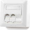 Keline zásuvka Modulo50 Cat 5E, povrchová, osadená s 3xKEJ-C5E-U-TL Keline zásuvka Modulo50 Cat 5E, povrchová, osadená s 3xKEJ-C5E-U-TL