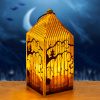 Halloweensky LED lampáš - tekvica - oranžová LED - 2 x LR44 - 4 x 4 x 9,5 cm Halloweensky LED lampáš - tekvica - oranžová LED - 2 x LR44 - 4 x 4 x 9,5 cm