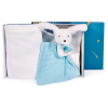 Doudou Dárková sada šťastný králíček pléd a modrý usínáček Doudou Dárková sada šťastný králíček pléd a modrý usínáček