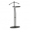 Autronic Němý sluha, výška 110 cm, masiv kaučukovník, černé moření, kov černý 83213 BK Autronic Němý sluha, výška 110 cm, masiv kaučukovník, černé moření, kov černý 83213 BK