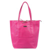 Dámska kožená kabelka MiaMore 01-014 Z DOLLARO Shopperbag Fuchsia Shoulder Bag Dámska kožená kabelka MiaMore 01-014 Z DOLLARO Shopperbag Fuchsia Shoulder Bag
