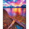 Norimpex Diamantové maľovanie Západ slnka v horách 30 x 40 cm Norimpex Diamantové maľovanie Západ slnka v horách 30 x 40 cm