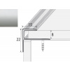 Effector Schodový profil A60 STRIEBRO 2,7m - kus - kus Effector Schodový profil A60 STRIEBRO 2,7m - kus - kus