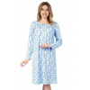 Dámská noční košile 011/42 REGINA modrá M Dámská noční košile 011/42 REGINA modrá M