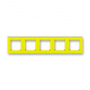 ABB LEVIT Rámeček 3901H-A05050 64 pětinásobný, pro vodorovnou i svislou montáž, žlutá/kouřová černá ABB LEVIT Rámeček 3901H-A05050 64 pětinásobný, pro vodorovnou i svislou montáž, žlutá/kouřová černá