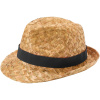 Pricus slamený klobúk, čierna - hnedá Natural Pricus slamený klobúk, čierna - hnedá Natural