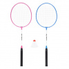 Badmintonový set NILS NRZ001, růžovo-modrý, nylonová letka Badmintonový set NILS NRZ001, růžovo-modrý, nylonová letka