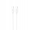 Kábel Dudao USB typ C - USB typ C 2 m biely Kábel Dudao USB typ C - USB typ C 2 m biely