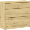 Nábytek PEGAS s.r.o. Komoda BASIT 3S, Dub Artisan Nábytek PEGAS s.r.o. Komoda BASIT 3S, Dub Artisan