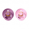 BIBS Colour cumlíky z prírodného kaučuku 2ks Lavender/Baby Pink - 2 BIBS Colour cumlíky z prírodného kaučuku 2ks Lavender/Baby Pink - 2