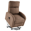 Relaxačné polohovacie kreslo, svetlohnedá, NERIS Relaxačné polohovacie kreslo, svetlohnedá, NERIS